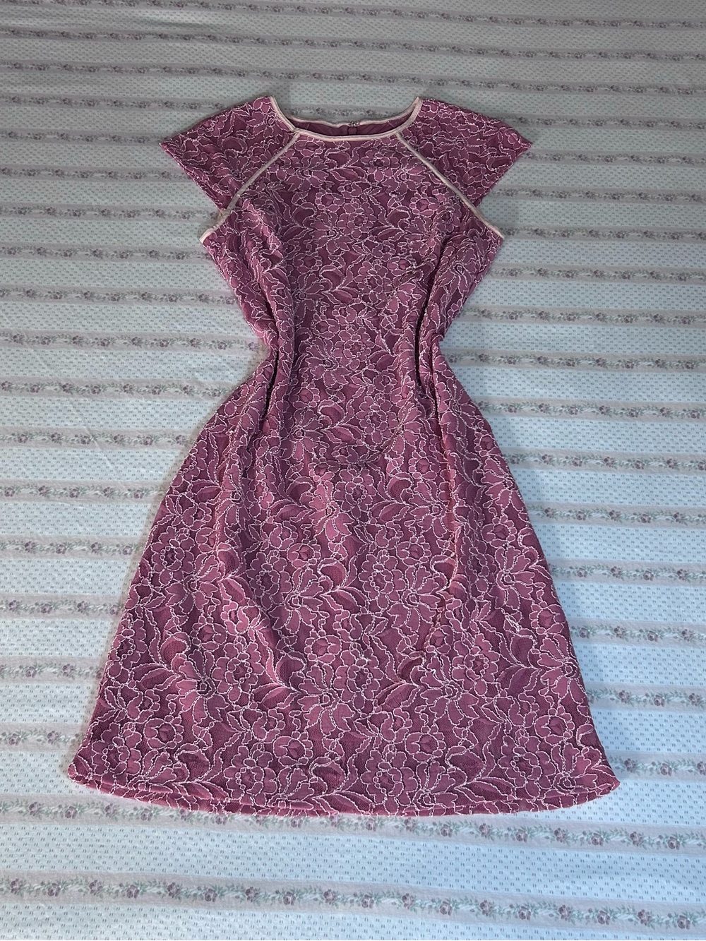 New York & Company Rose Lace Midi Dress